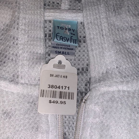 Zip up Lacey hoodie with flowers - Picture 2 of 6